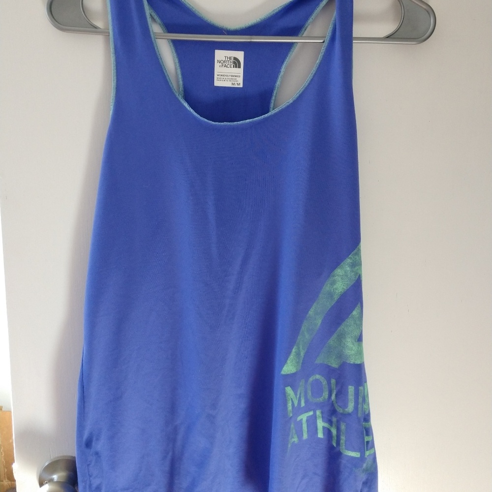 NORTH FACE workout top purple mint green racerback